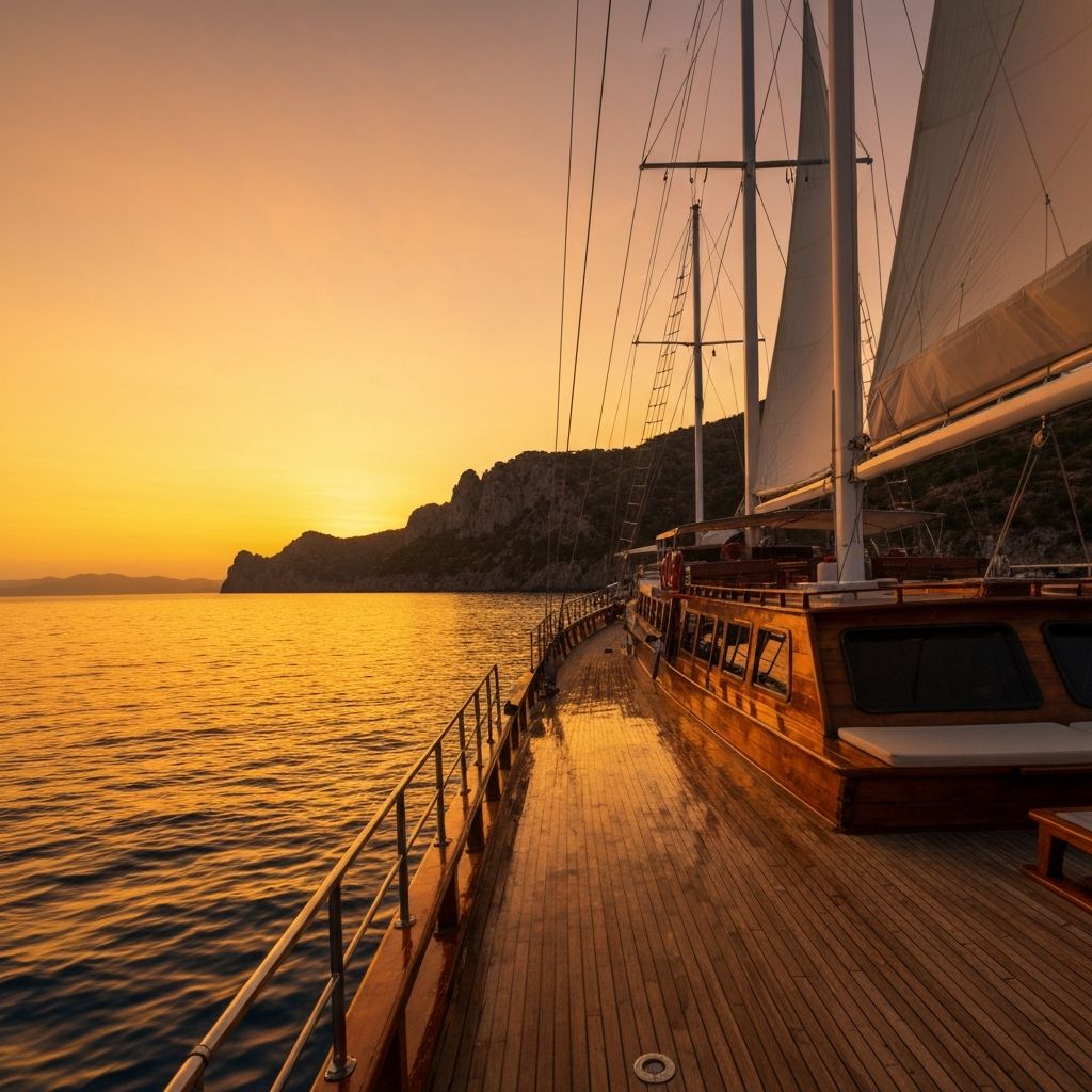 Sunset gulet cruise